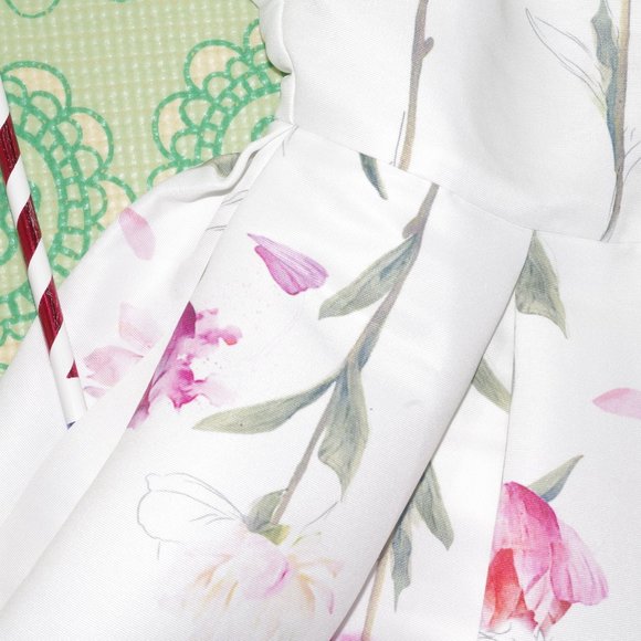 NEW Ted Baker Callila Fit and Fare Sketchbook Dress Ted 234 - Picture 12 of 13